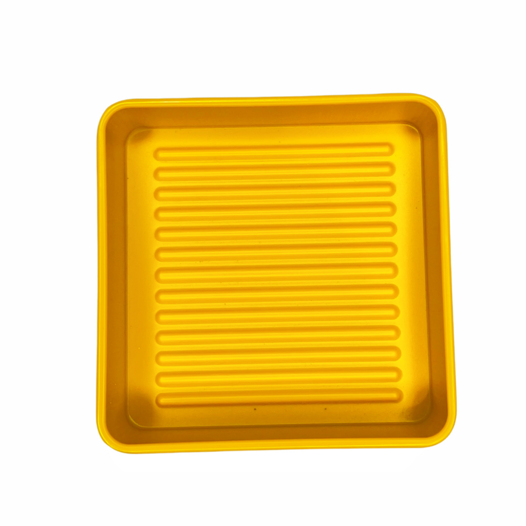 Hotpot matlåda 5,5" gul – 13,9×13,9×4,1cm Kina