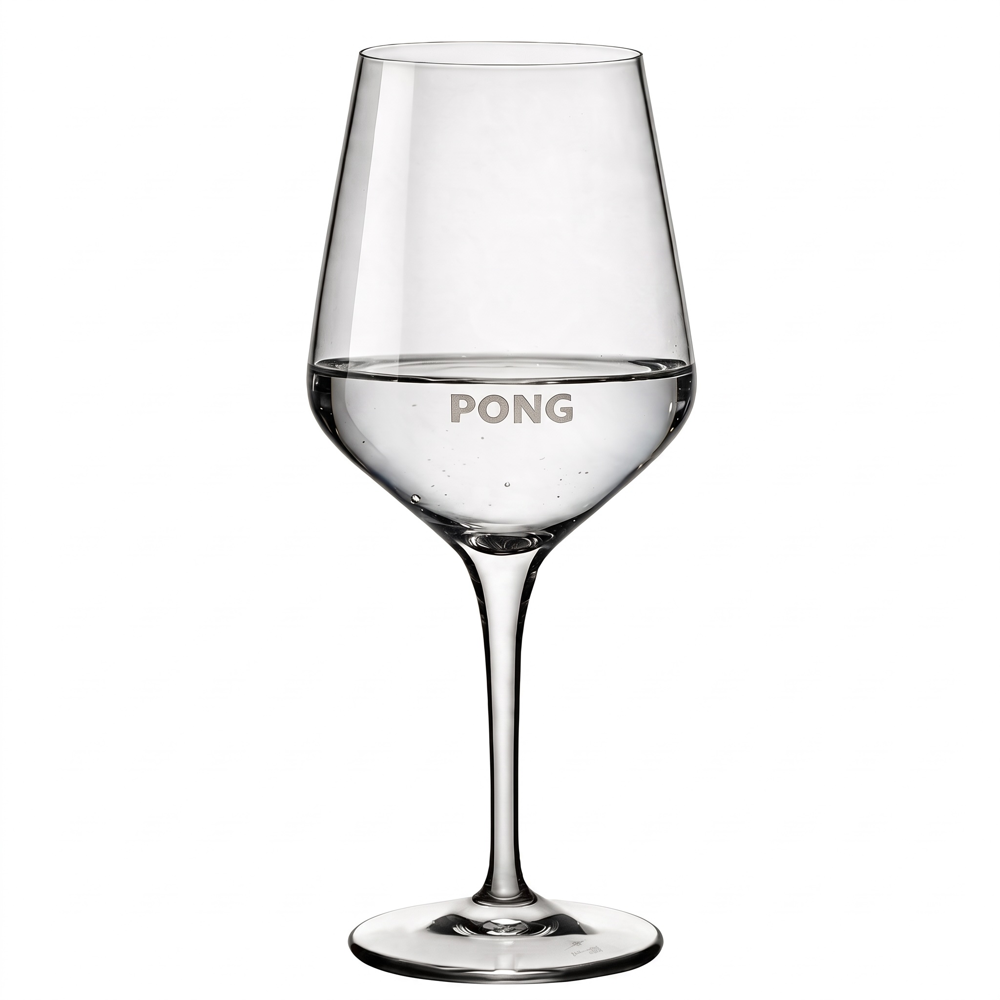 Vinglas med PONG-logotyp 38cl