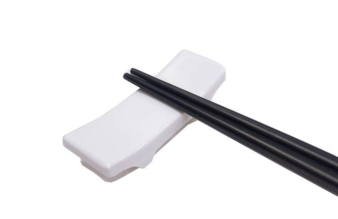 White melamine chopstick rest 2cmx6cmx1.8cm D170 Yi Hao
