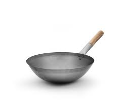 Wok with wooden handle 15 inches EU