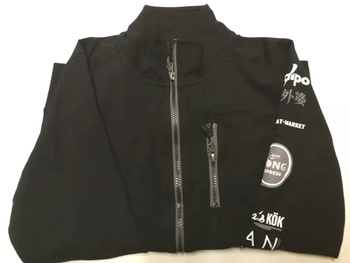 Damtröja Zip Svart *S* Med Pong Logo
