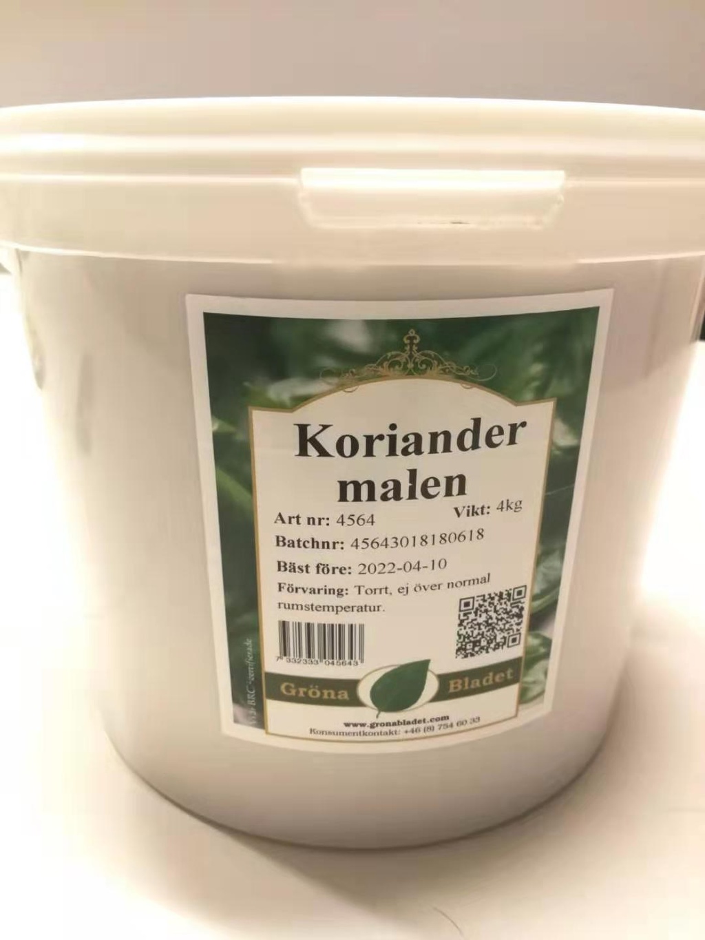 Koriander malen 4kg Gröna Bladet Sverige