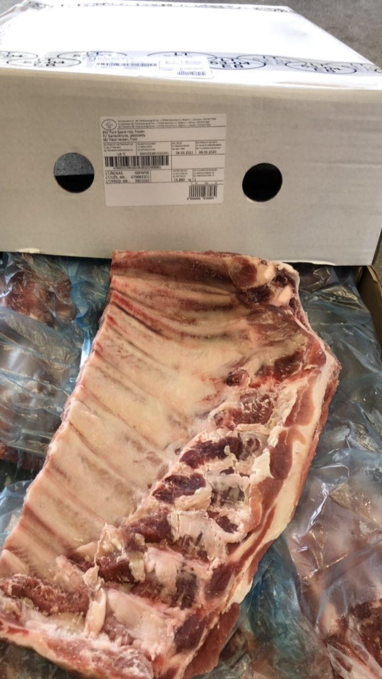 Fläsk Spareribs Fryst 1kg Sverige