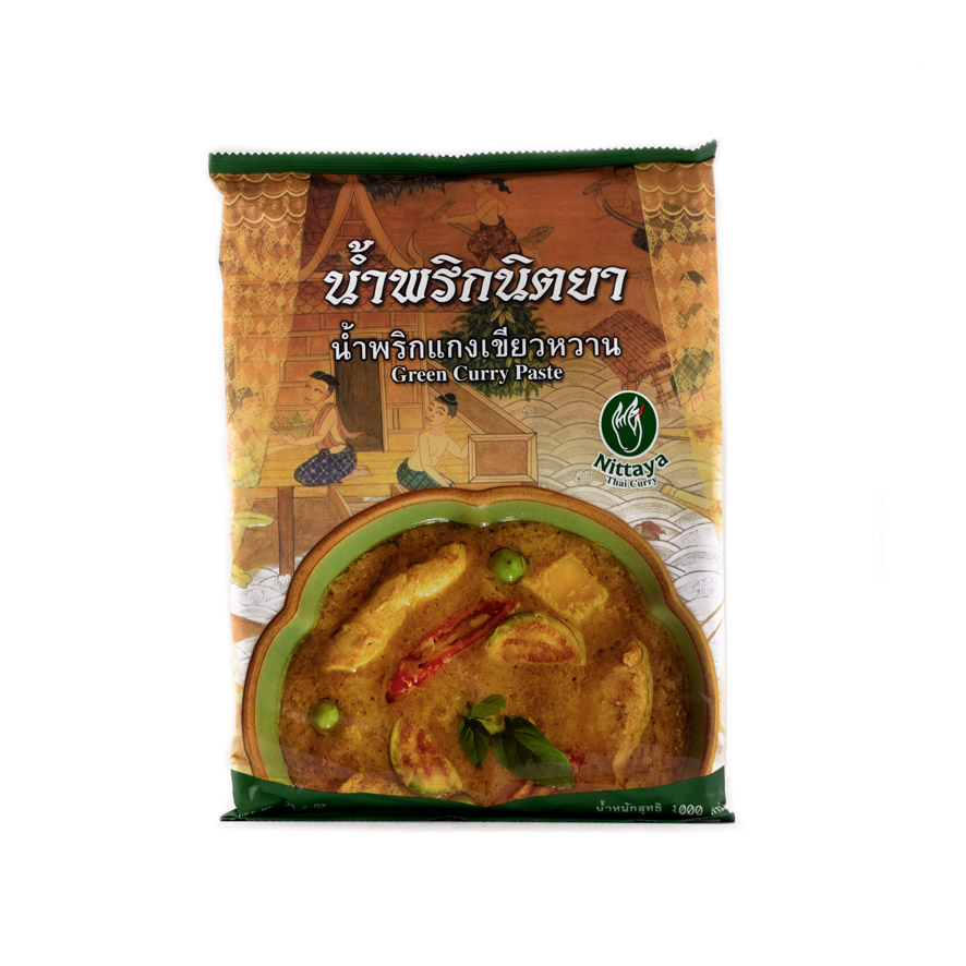 Grön Currypasta 1kg Nittaya Thailand