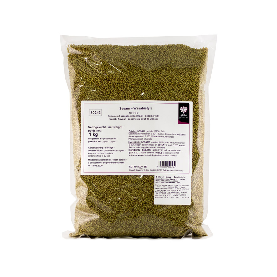 Sesamfrön Wasabi 1x1kg/Påse