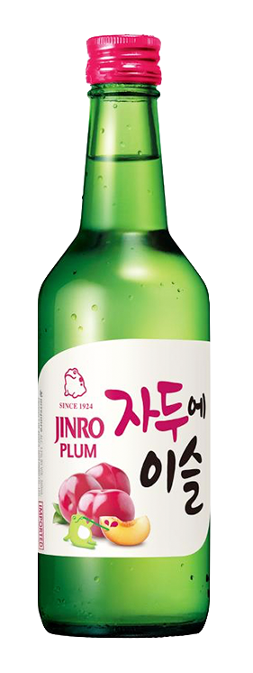 Soju Plum 13% Alc. 360 ML JINRO Korea, Endast För Restaurangens Försäljning