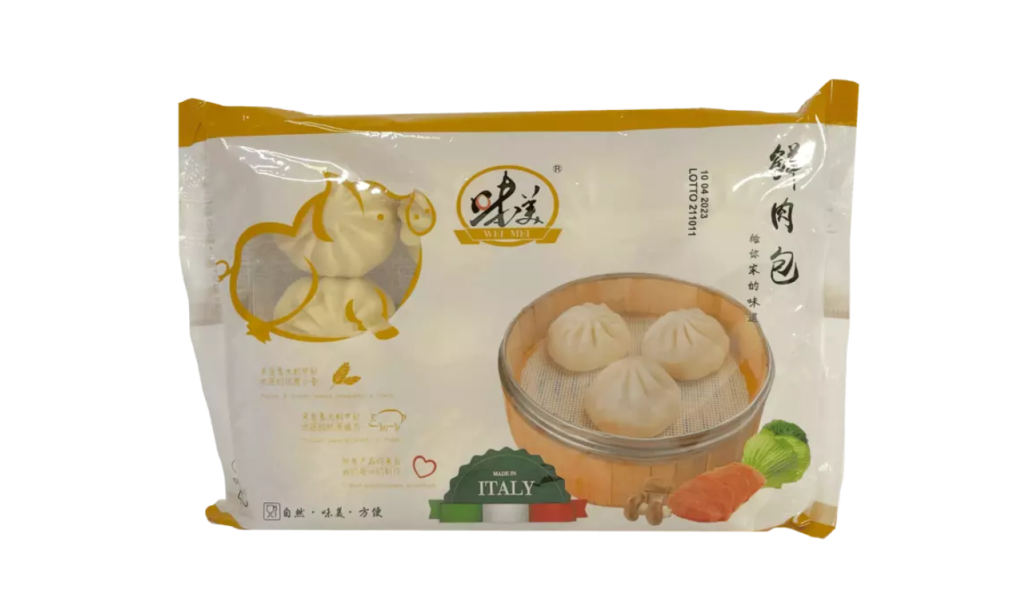 Ångade Bao Med Fläskfärs/Grönsaker Små 14x400g Xiang Rou Bar Wei Mei