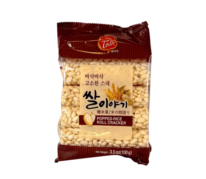 Popped Rice Roll Cracker 100g Delitalk Korea