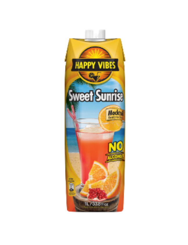 Sweet Sunrise Mocktail 1Liter Happy Vibes