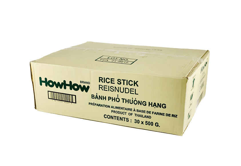 Risnudlar 3mm 500gx30påsar/Krt HowHow Thailand