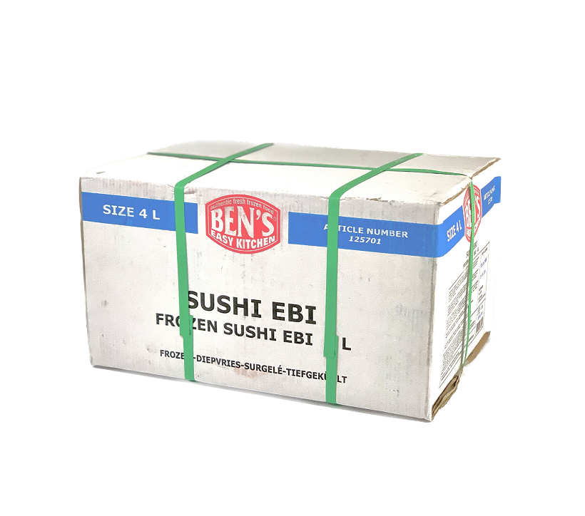 Sushi Ebi 4L (20x30st/pkt/8,6-9cm) 20x225g