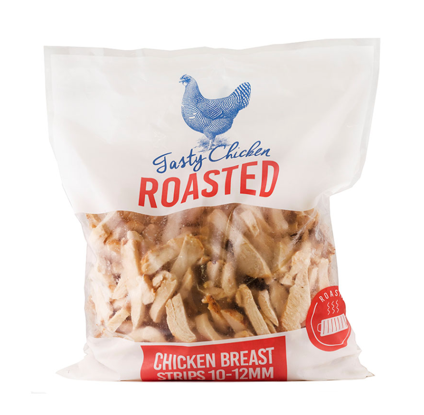 Fryst Grillad Kyckling Strimlad 10-12mm 4x2,5kg Kina