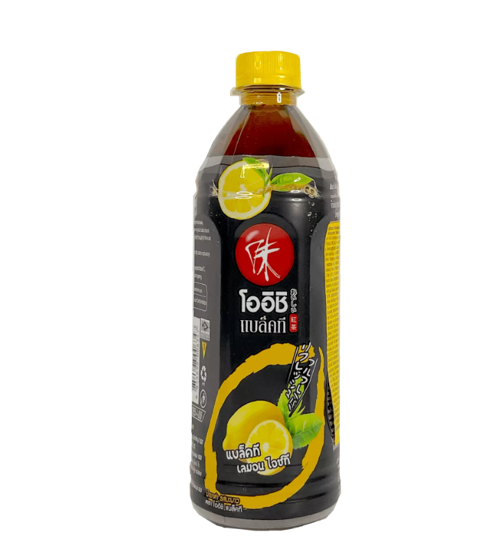 Svart te Citron 500ml Oishi Thailand Endast För Restaurangens Försäljning