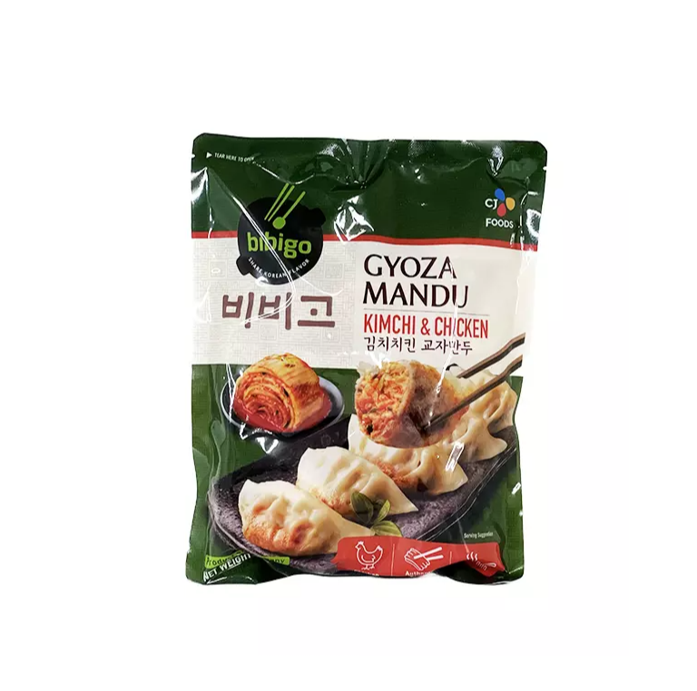 Gyoza Dumpling Mandu Kimchi/Kyckling Fryst 600g Bibigo Korea