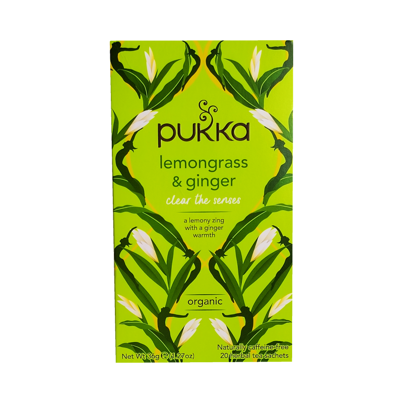 Pukka Herbal Tea Lemongrass & Ginger ECO 20p/36g UK