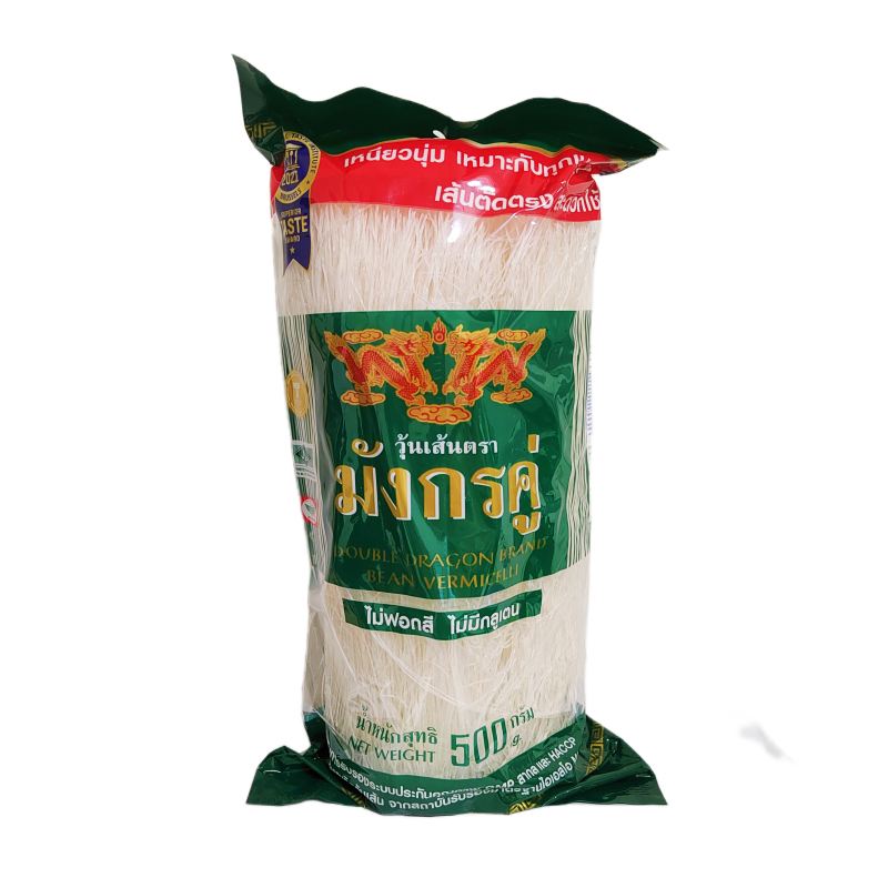 Bean Vermicelli (Cut Type) 500g  Lungkow Double Dragon Thailand