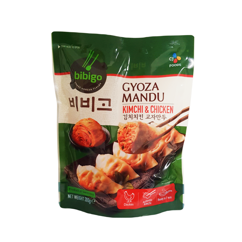 Gyoza Dumpling Mandu Kimchi/Kyckling Fryst 300g Bibigo Korea