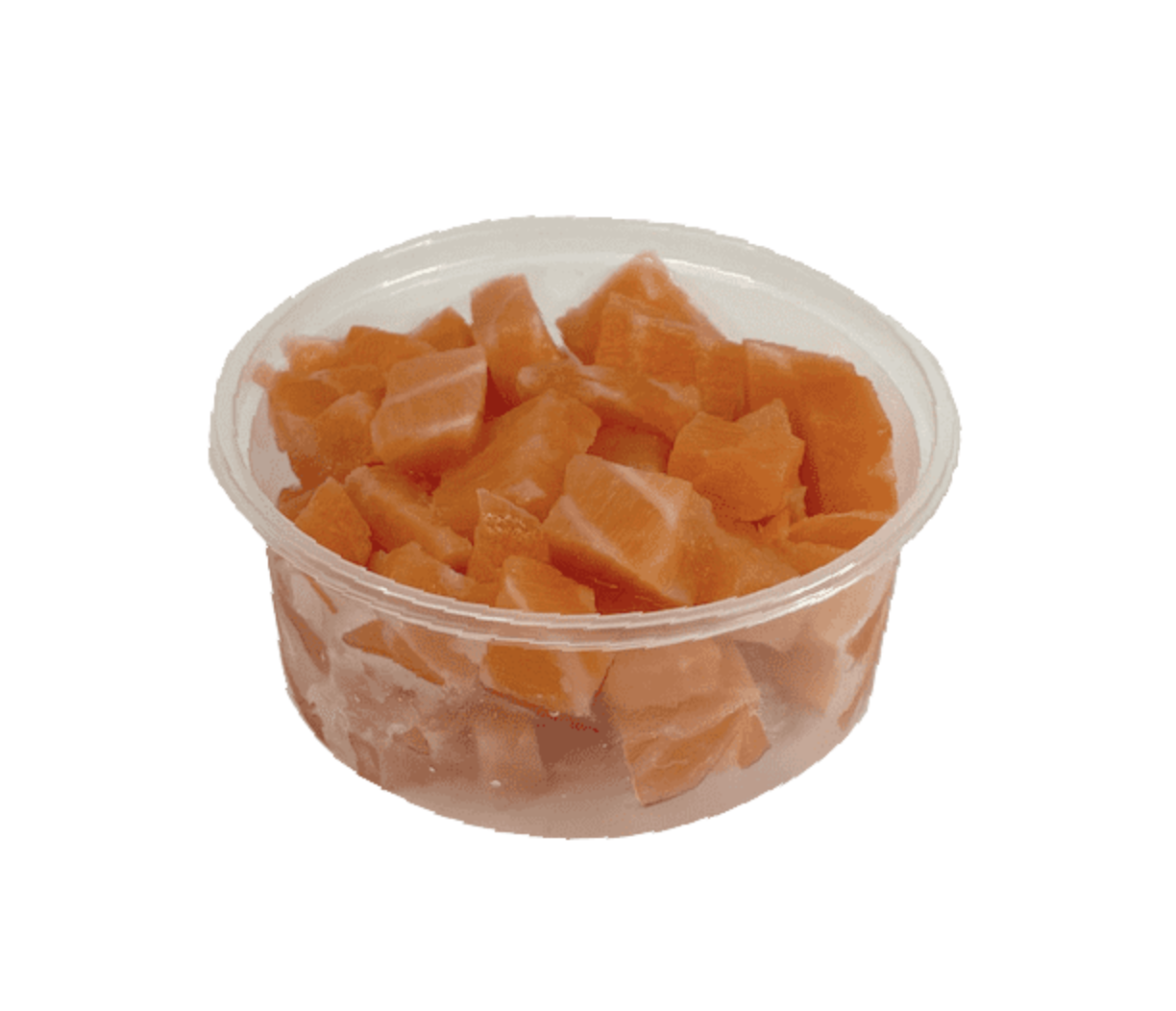 Salmon Pieces of Meat (Poke) Frozen 125g / Ash Norway