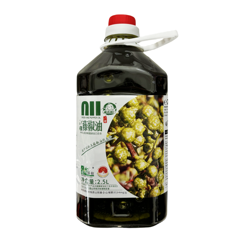 Grön Sichuanpeppar Olja 2,5Liter Ma Xiang Zhui Kina