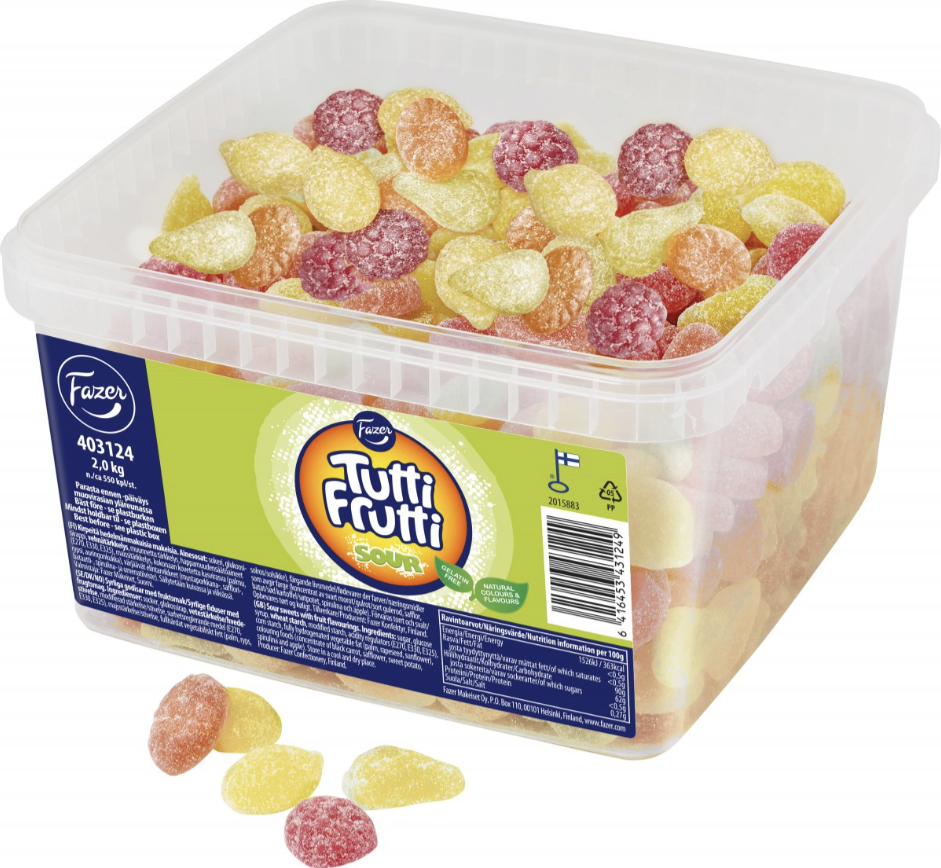 Candy Tutti Frutti Sour Loose weight 2kg
