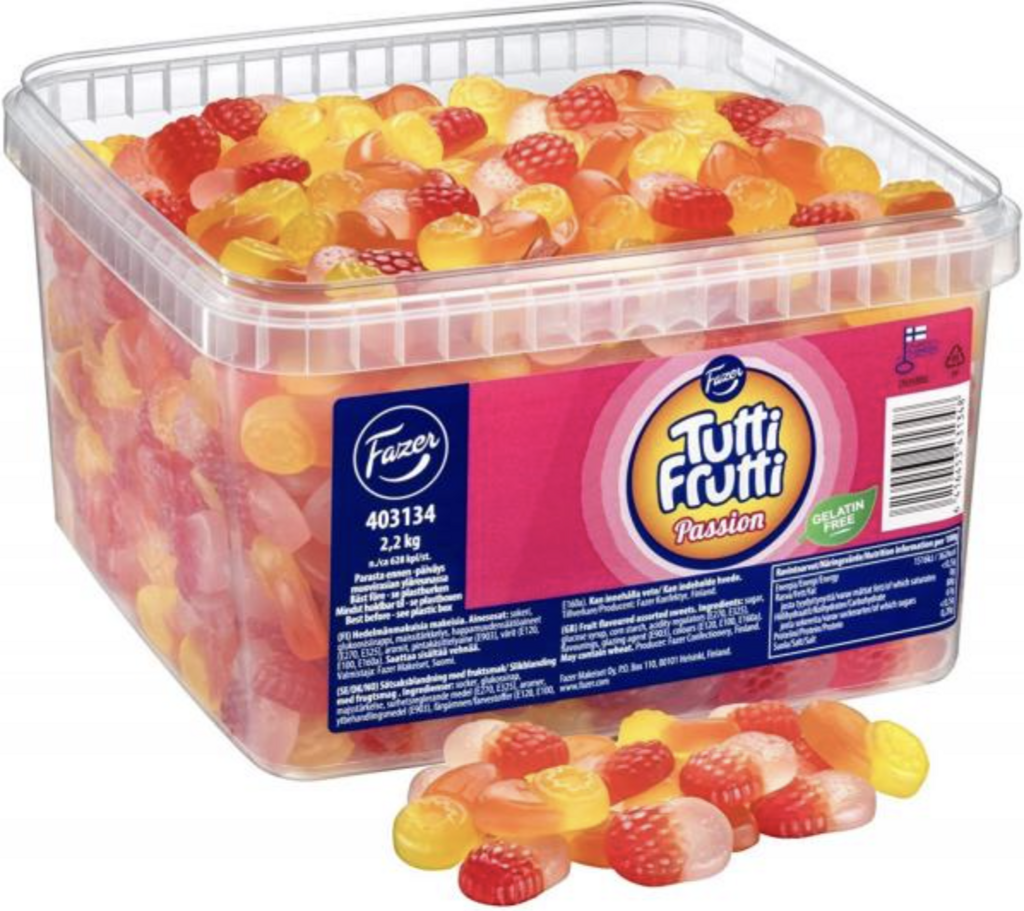 Godis Tutti Frutti Passion Lösvikt 2,2kg