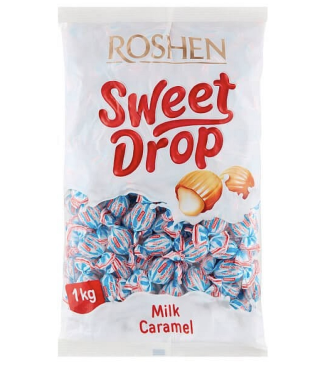 Godis Milk Drops 1kg Roshen