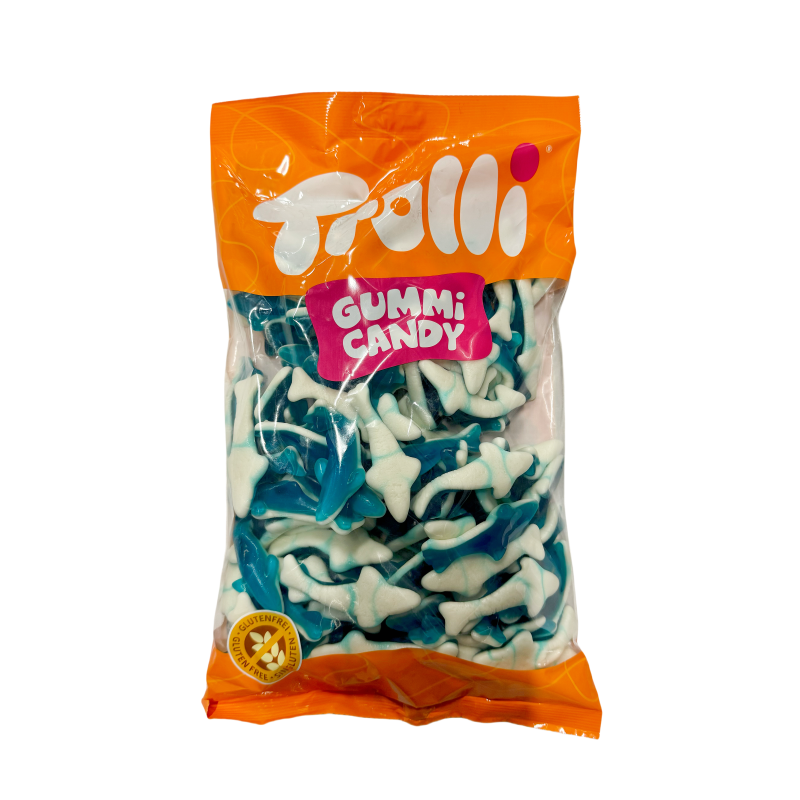 Godis Trolli Blå Hajar 1kg