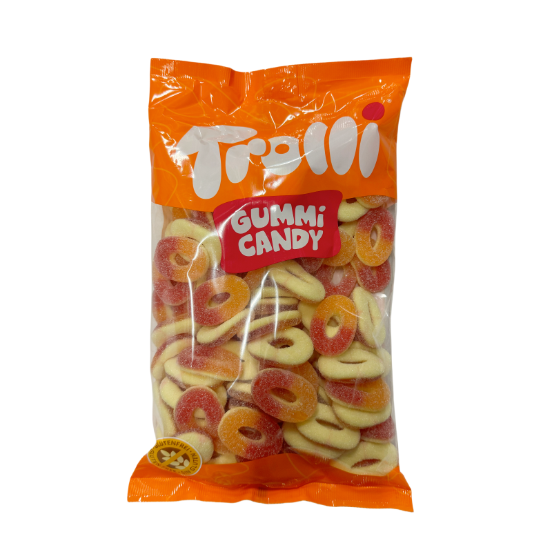 Godis Trolli Persikoringar 1kg