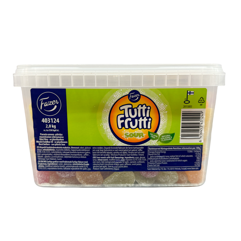 Godis Tutti Frutti Sour Lösvikt 2kg