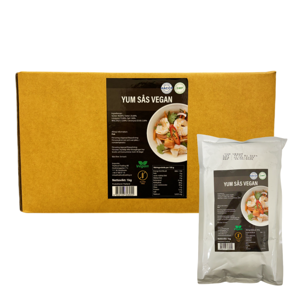 Vegan Yum Sås 12x1kg Thailand