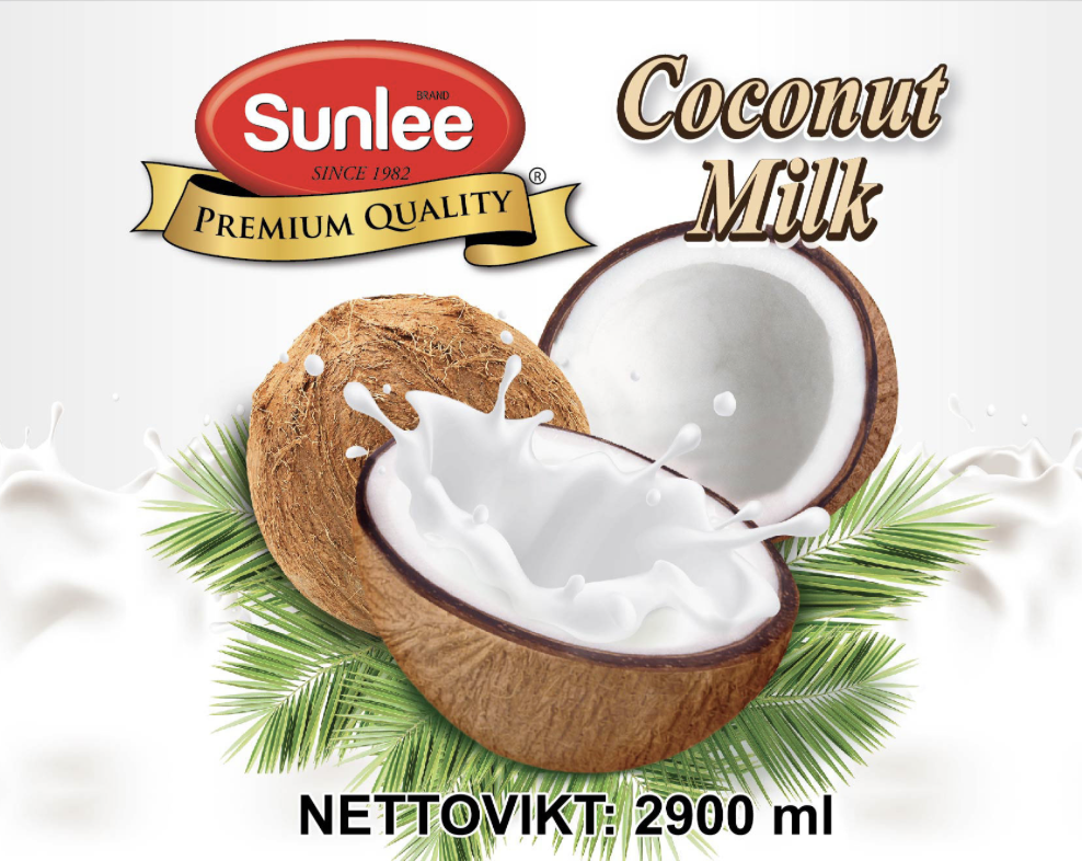 Coconut milk 6x2900ml Sunlee Thailand