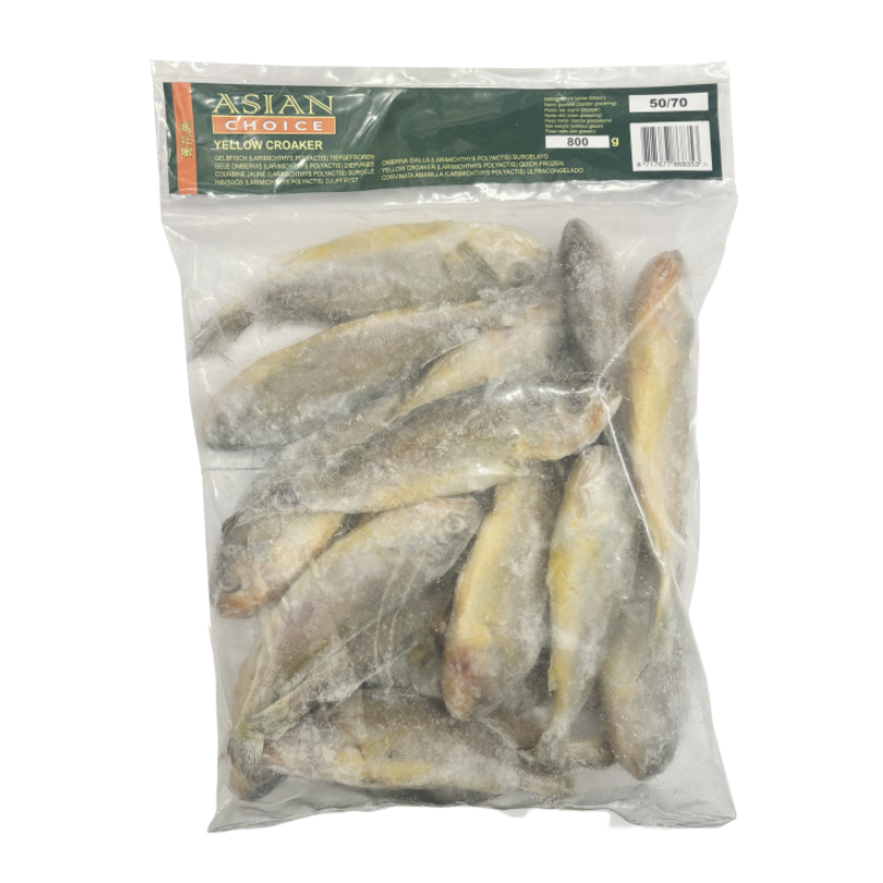 Fisk Yellow Croaker 50/70 Fryst 1Kg Asia Choice Kina