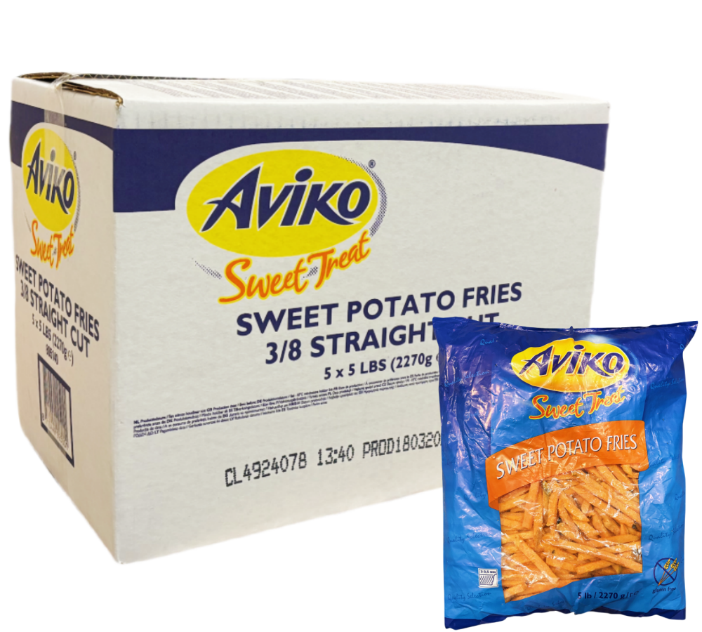 Sötpotatis pommes 9,5mm 5x2,27kg Aviko