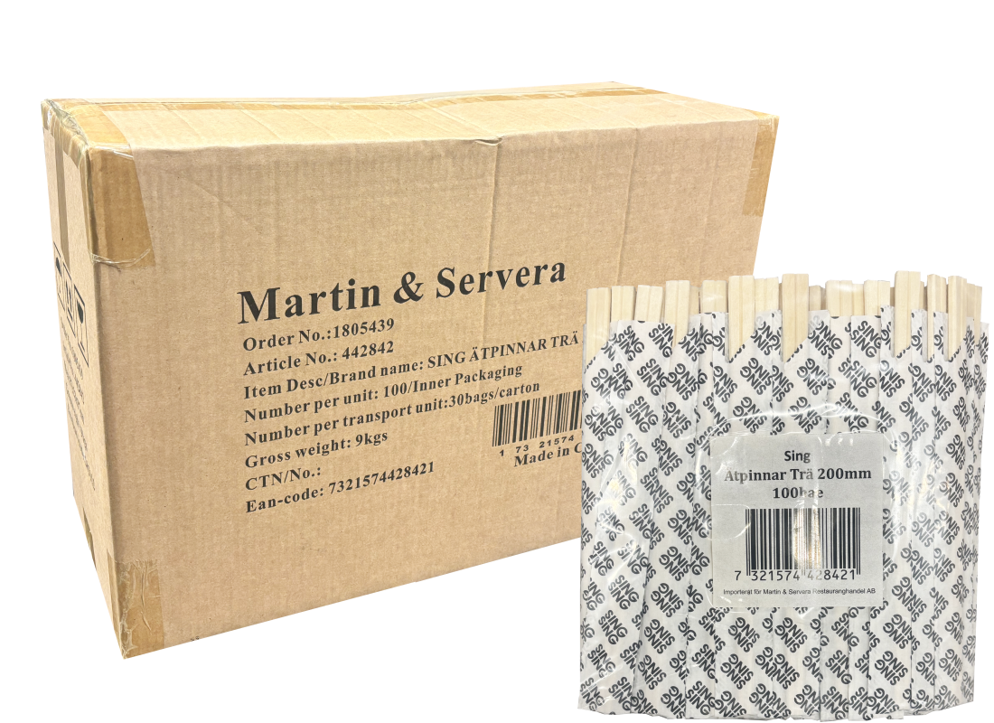 木筷 20厘米 30x100双/箱 Martin & Serve