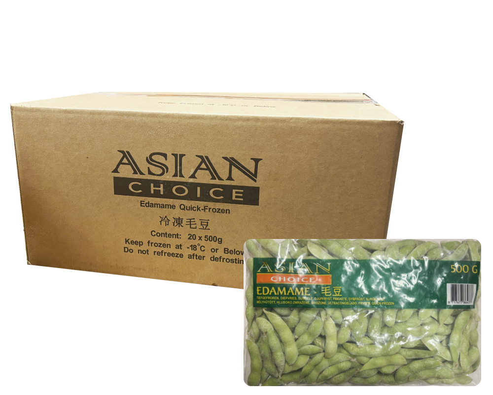 Edamame Soybeans With Shell Frozen 20x500g Asian Choice