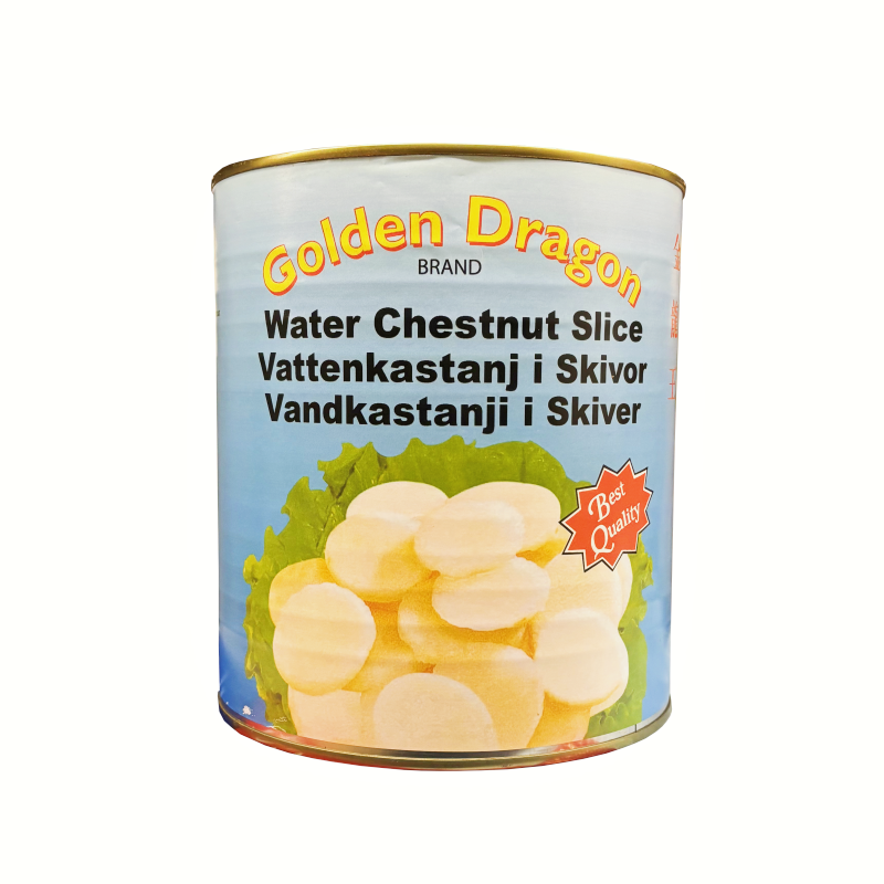 Vattenkastanjer Skivad 2950g Golden Dragon