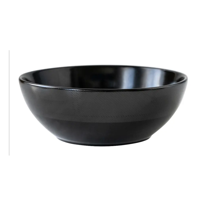 Bowl black glossy Ø17.2x5.2cm