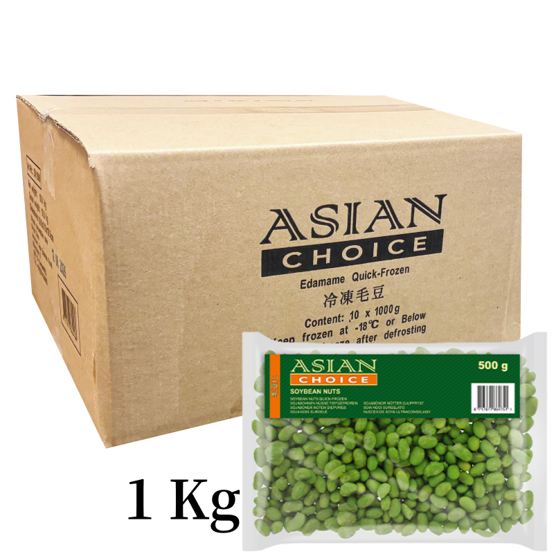 Edamame Sojabönor Utan Skal Fryst 10x1Kg Asian Choice