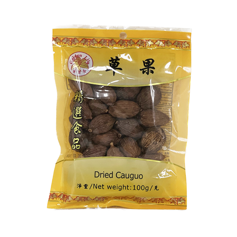 Torkade Kardemumma 100g Cao Guo Golden Lily Kina
