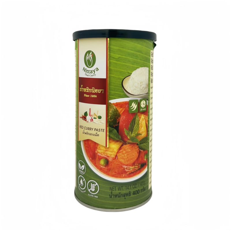 Vegan Curry Röd 400g Nittaya Thailand