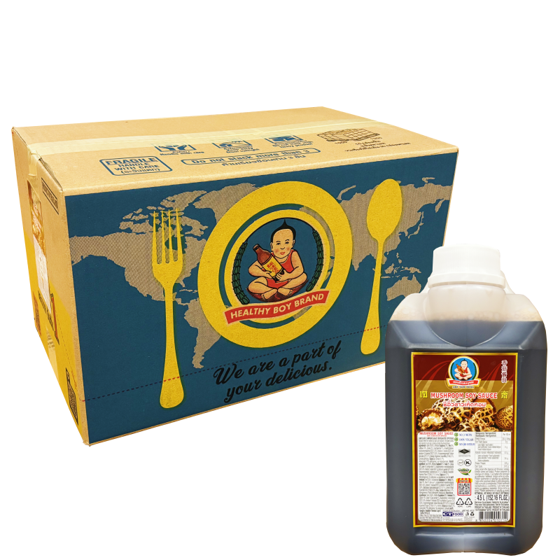 Sojasås med Svamp 3x4500ml Healthy Boy Thailand