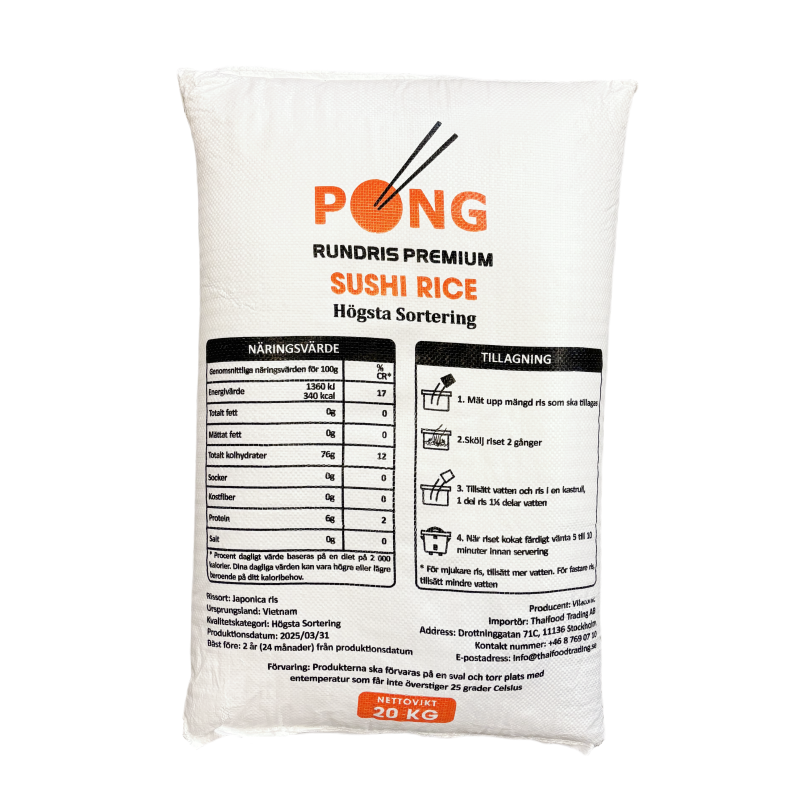 Japonica Sushiris 20kg PONG Vietnam