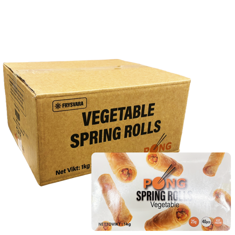 Vegetariska Vårrullar 10x(40stx25g) PONG Kina