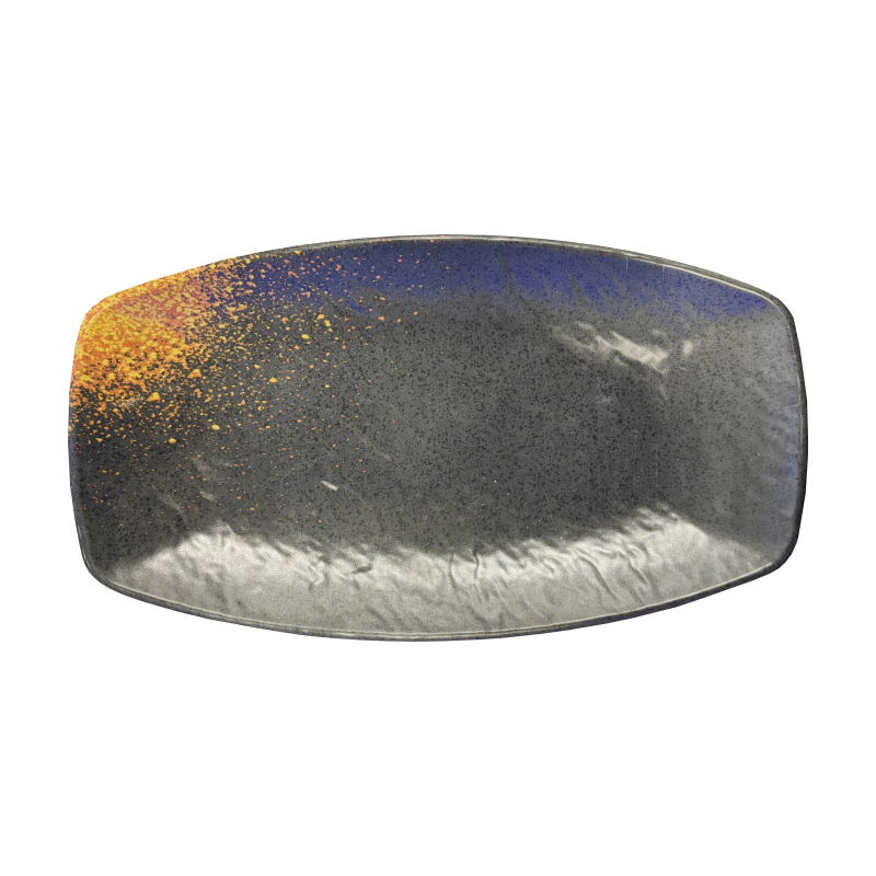 Tallrik Oval Svart Melamin "SK700-10,5" 27x15,5x2,8cm SK700-10.5 Kina