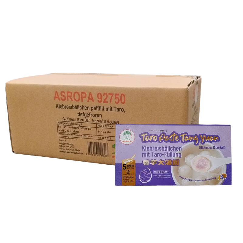 Risbollar med tarofyllning Fryst 12x160g TCT Kina