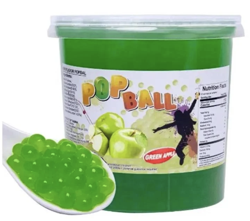 Popping Boba Gröna Äpple Smak 1x950g Pinshan Kina