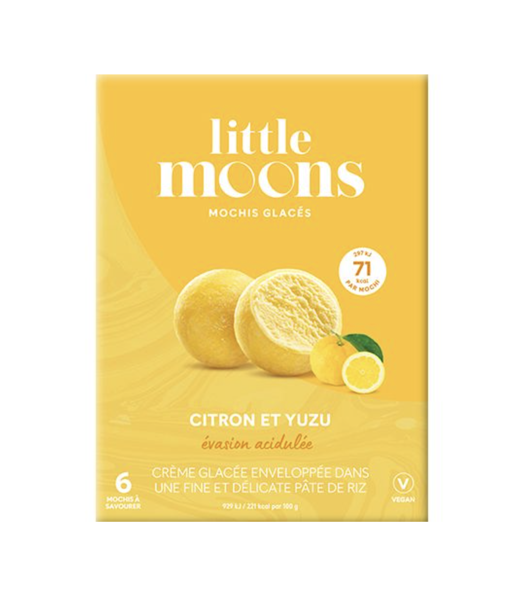 Mochiglass Yuzu & Citron Fryst 192g Little Moons Storbritannien