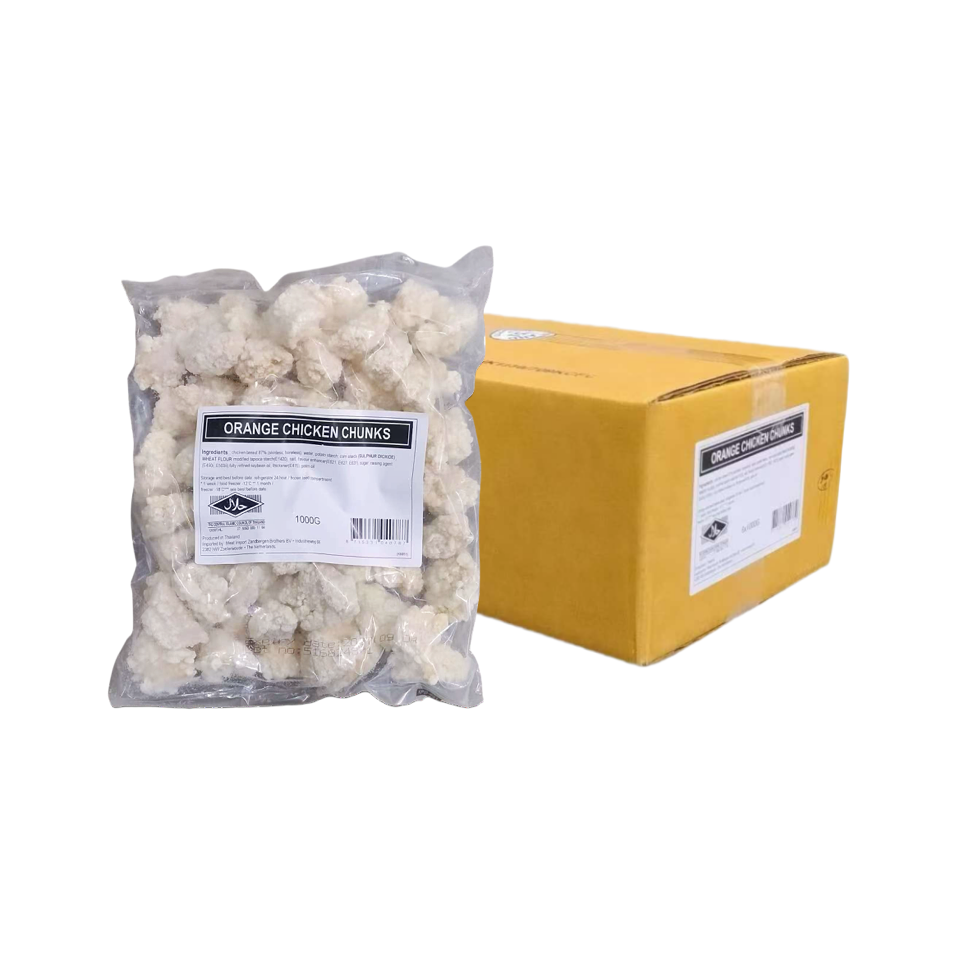 Friterade Kyckling Strimlad-Chunks 6x1kg/Kartong Thailand