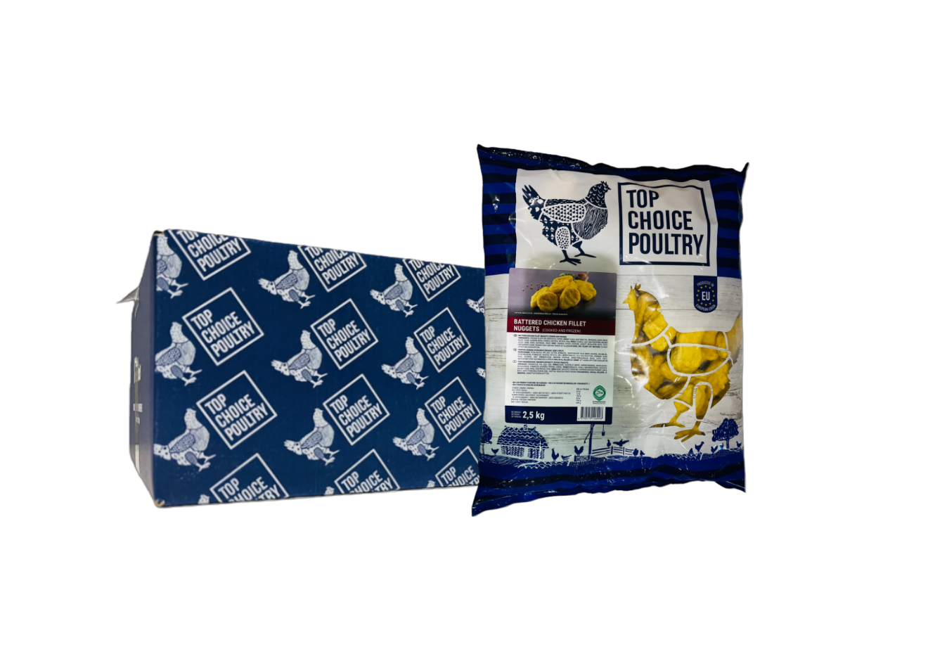 裹浆鸡胸肉块（49%）2×2.5公斤 Top Choice Poultry 欧盟