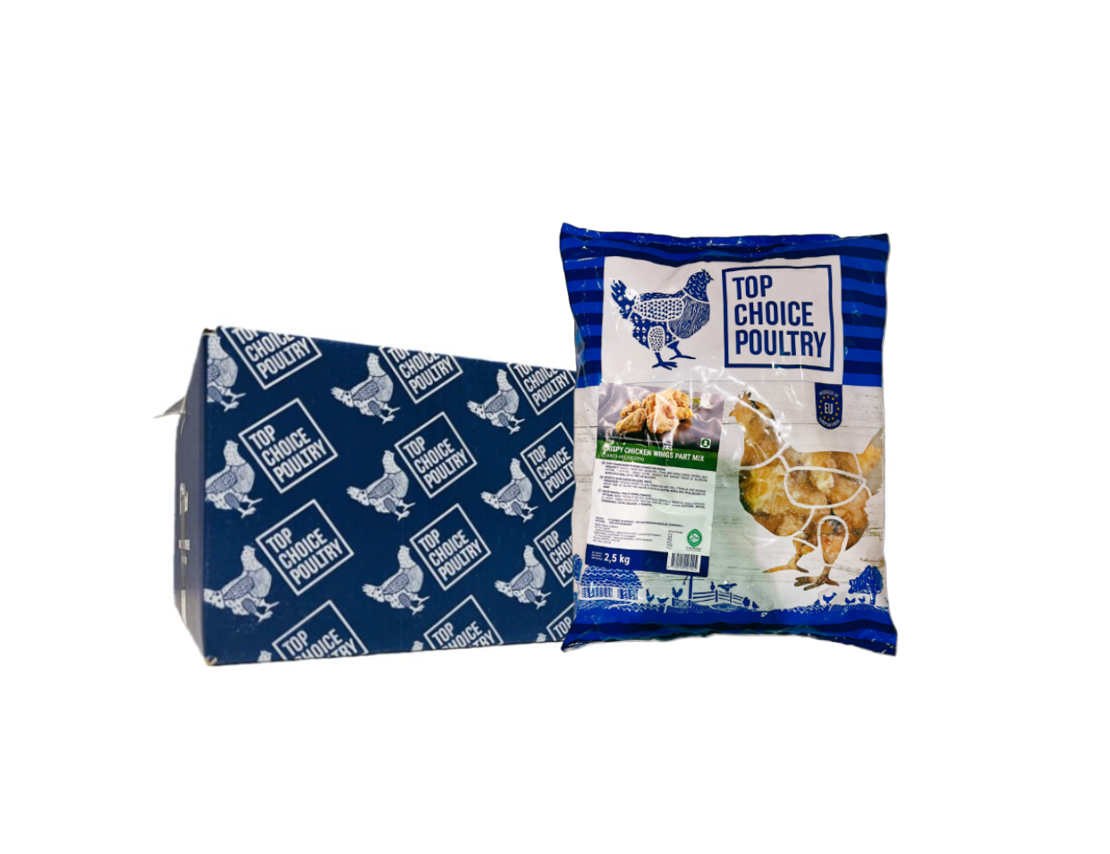 脆皮鸡翅 IQF 2x2.5 公斤 Top Choice Poultry EU